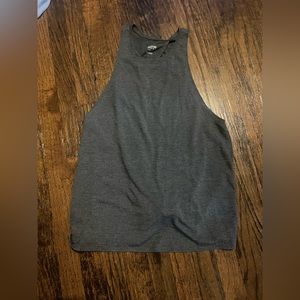 Mossimo S open back grey tank